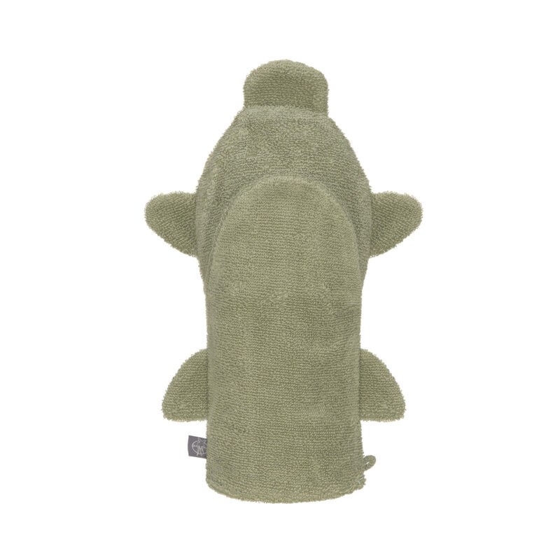 Spiel-Waschhandschuh aus Bio-Baumwolle – Schildkröte / Grün – Bild 2