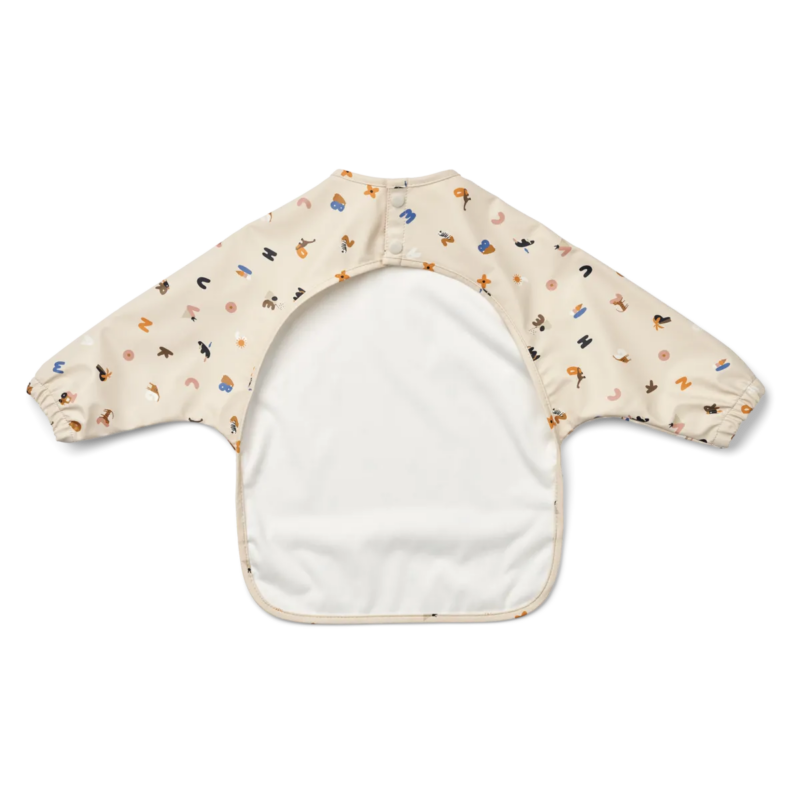 Ärmellätzchen "Merle Cape Bib" - Alphabet / Sandy – Bild 2