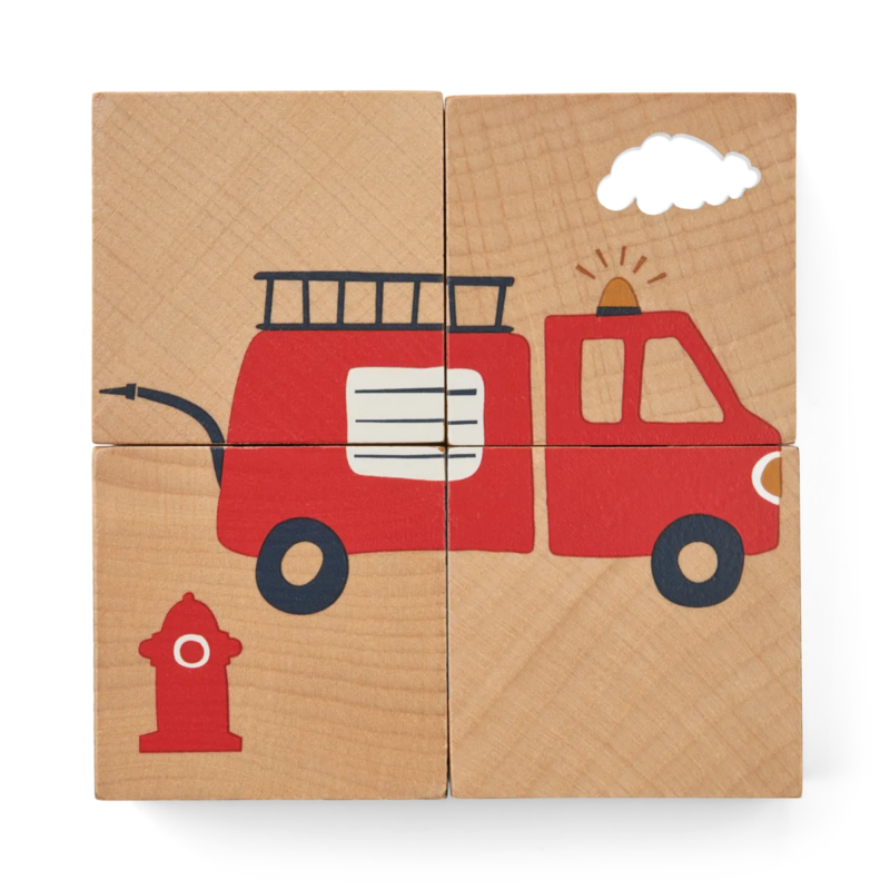 Motiv-Bausteine aus Holz "Aage Puzzle" - Vehicle / Nature – Bild 4