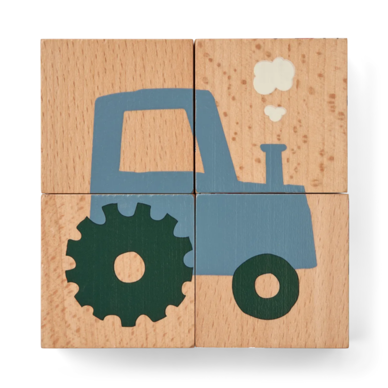 Motiv-Bausteine aus Holz "Aage Puzzle" - Vehicle / Nature – Bild 5