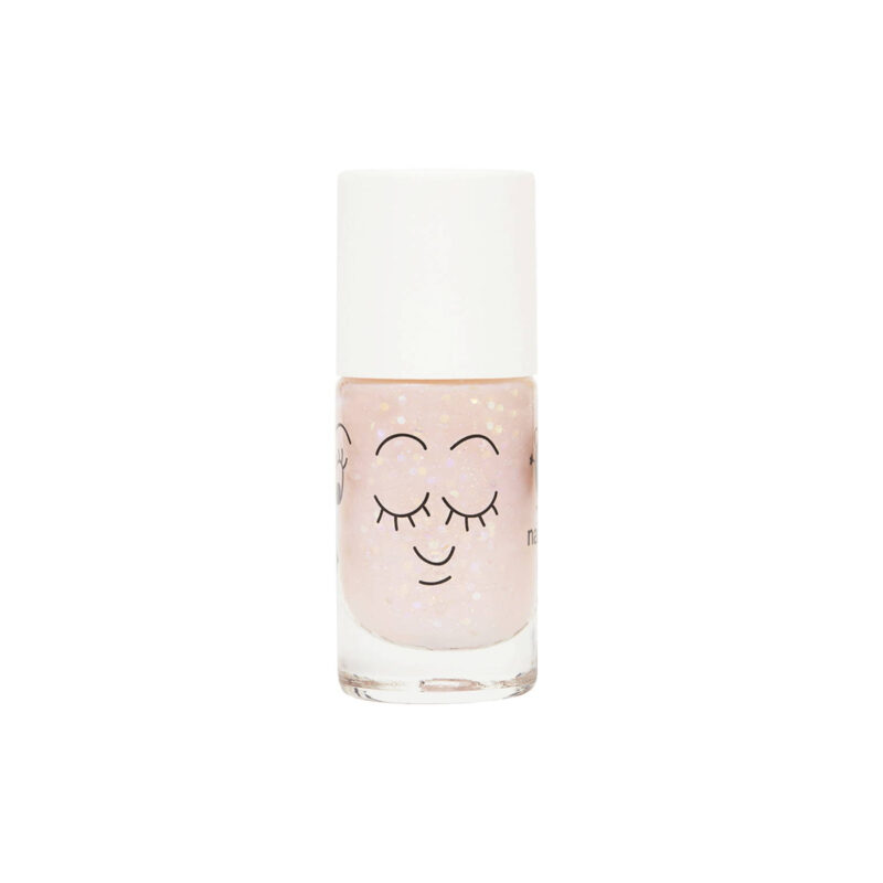 Nagellack auf Wasserbasis "POLLY" - Transparent Rose Pailettes – Bild 3