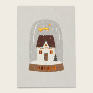 ava&yves - Postkarte Schneekugel mit Haus