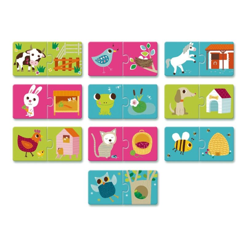 Lernspiel "Puzzle Duo" – Wo wohne ich ? – Bild 3