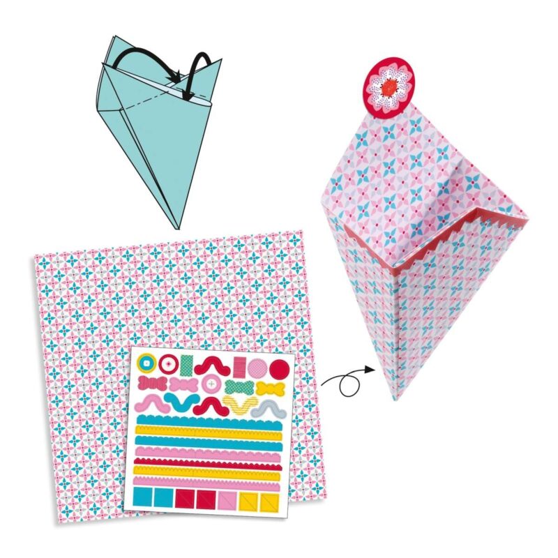 Origami Bastel-Set "Kleine Geschenkboxen" – Bild 3