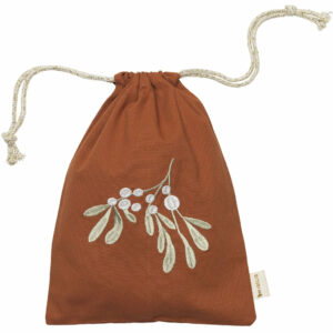 Fabelab - Gift bag (Mistletoe embroidery - Cinnamon)