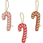Fabelab - Ornaments embroidered - Candycane - einzeln Fabelab - Ornaments embroidered - Candycane - einzeln