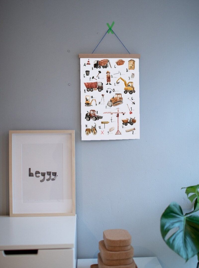 Poster DIN A3 -  ABC Baustelle – Bild 2