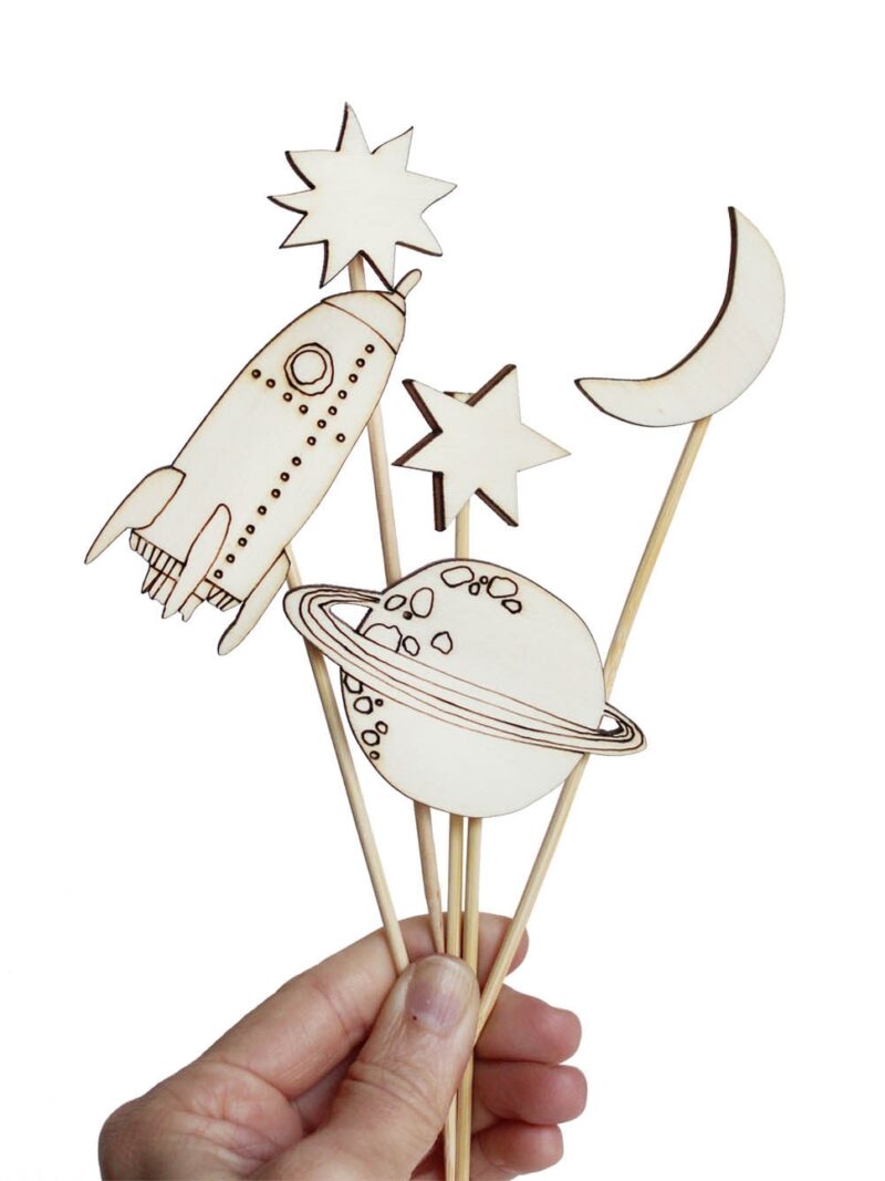 Kuchendekoration "Caketopper" - Weltraum – Bild 8