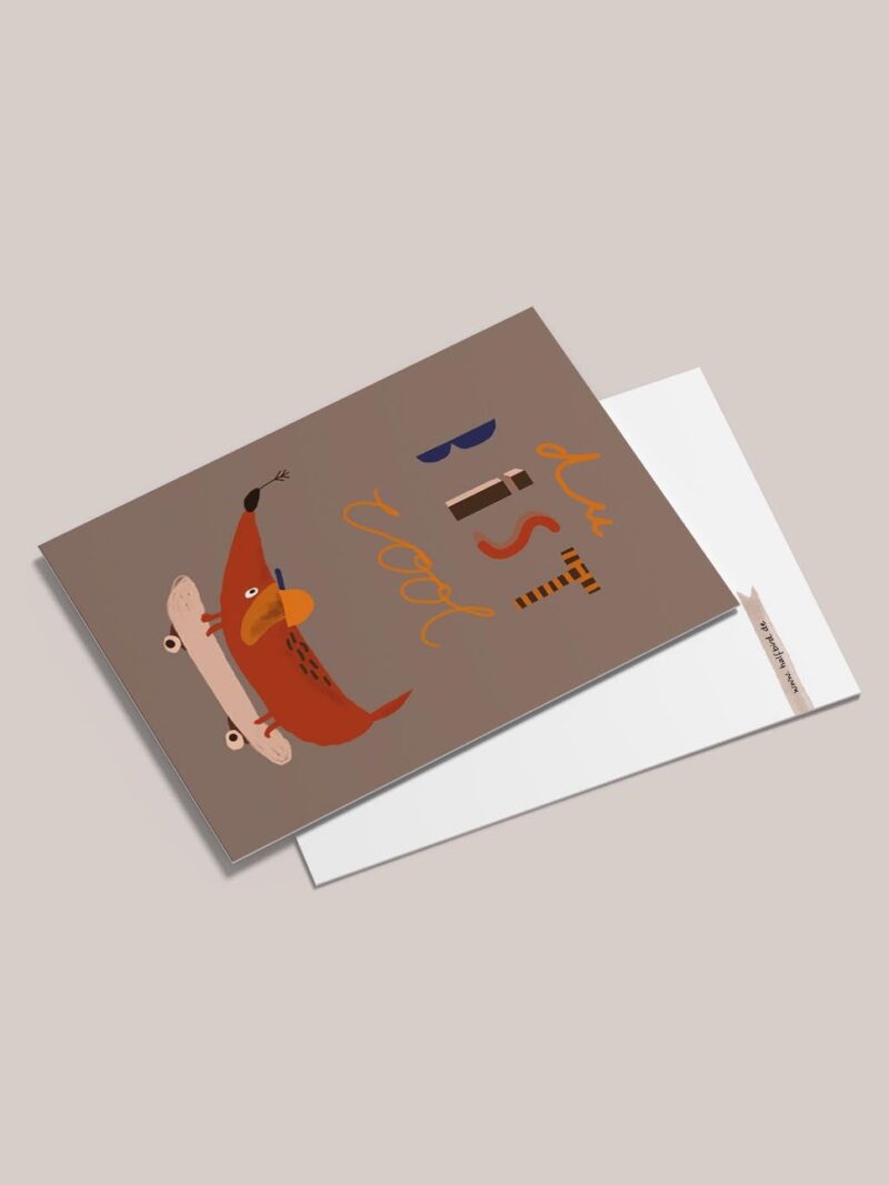 Postkarte "Dackel Detlef du bist cool" – Bild 2