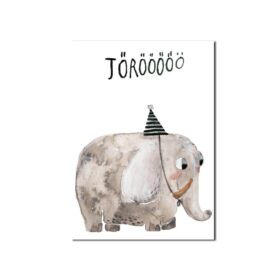 halfbird - Postkarte "Elefant - Törööö"