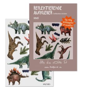 halfbird - SET Reflektierende Aufkleber "Dino"