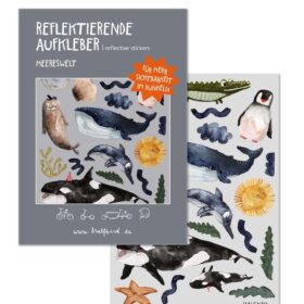 halfbird - SET Reflektierende Aufkleber "Meereswelt"