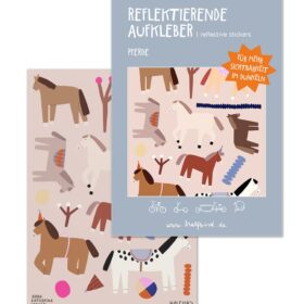 halfbird - SET Reflektierende Aufkleber ("Pferde")