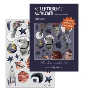 halfbird - SET Reflektierende Aufkleber "Weltraum"