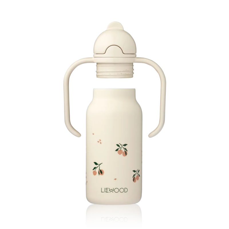 Edelstahlflasche mit Griffen "Kimmie Bottle 250 ml" - Peach / Sea Shell – Bild 2