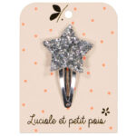 Luciole et Petit Pois - Barrette étoile - Strass argent