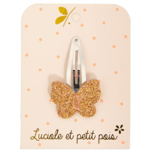 Luciole et Petit Pois - Barrette papillon