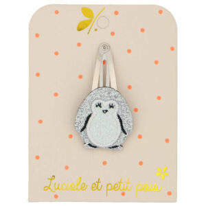 Luciole et Petit Pois - Barrette pingouin