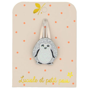 Luciole et Petit Pois - Barrette pingouin