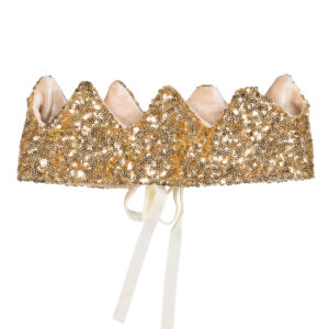 Luciole et Petit Pois - Couronne - sequins or