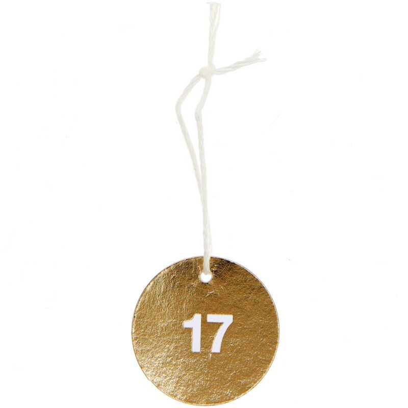 rico design - Anhänger für Adventskalender gold FSC MIX