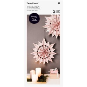 rico design - PAPIERTUETEN STERNE SET ROSA