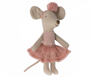 Maileg - Ballerina Maus Kleine Schwester - Rose