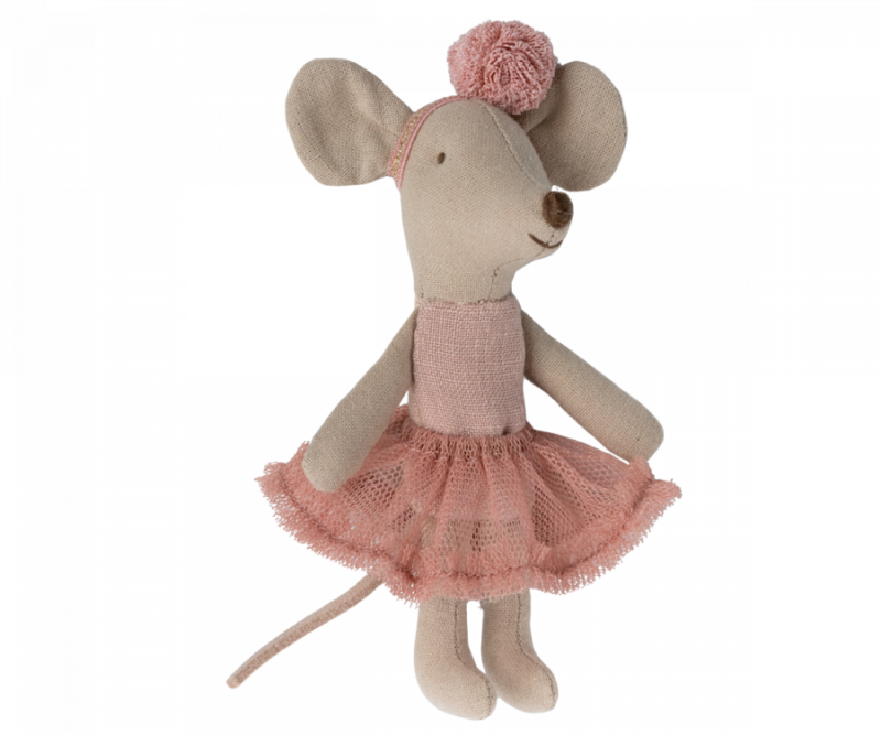 Maileg - Ballerina Maus Kleine Schwester - Rose