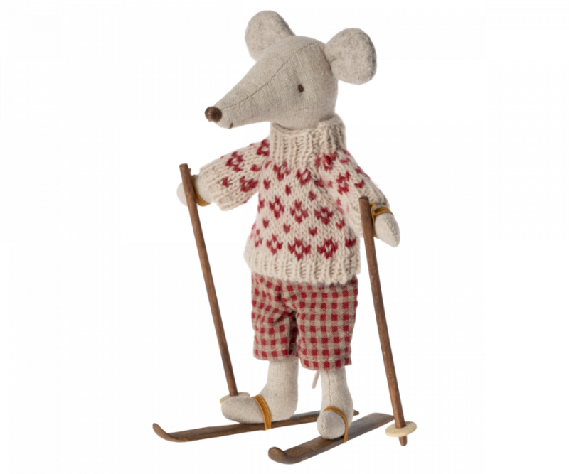 Ski und Skistöcke Mama & Papa Maus – Bild 3