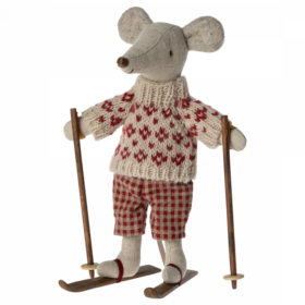 Maileg - Wintermaus mit Ski Mama