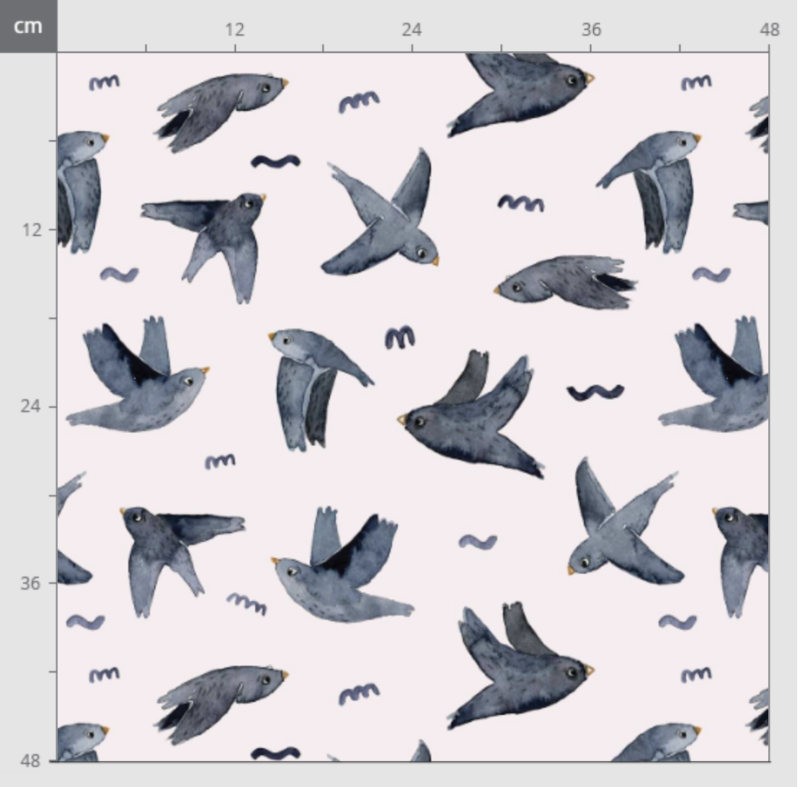 Vögel auf Weiß (Canvas) – Bild 2