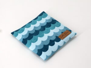 Trösterkissen - Kalt-/Warmkompresse mit Bezug "Waves Turquoise"