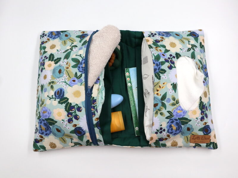 Windeltasche mit Namen "Vintage Blossom Mint" – Bild 4