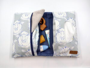 Windeltasche mit Namen "Sheep Cotton"