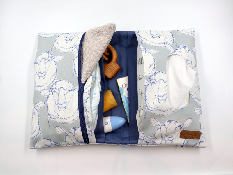 Windeltasche mit Namen "Sheep Cotton"