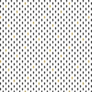 Cotton&Steel - East Coast - Hot Strike - Jet Black Metallic Fabric