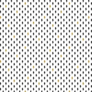 Cotton&Steel - East Coast - Hot Strike - Jet Black Metallic Fabric