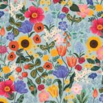 Cotton&Steel Fabrics - Curio - Blossom - Light Blue Digiprint Cotton&Steel Fabrics - Curio - Blossom - Light Blue Digiprint