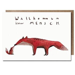 halfbird - Klappkarte - Willkommen kleiner Mensch