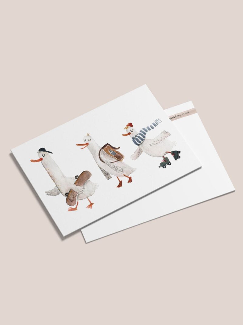 Postkarte "Coole Gänse" – Bild 2
