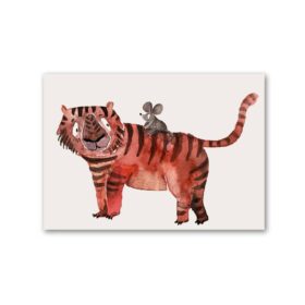 halfbird - Postkarte "Tiger und Maus"