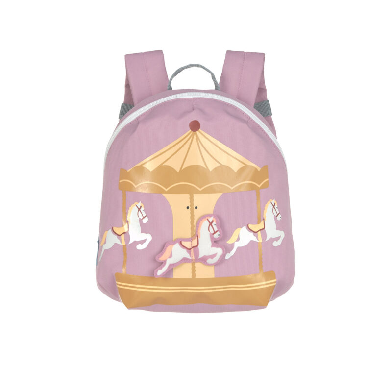 Lässig - Kindergartenrucksack Tiny - Karussell Lila