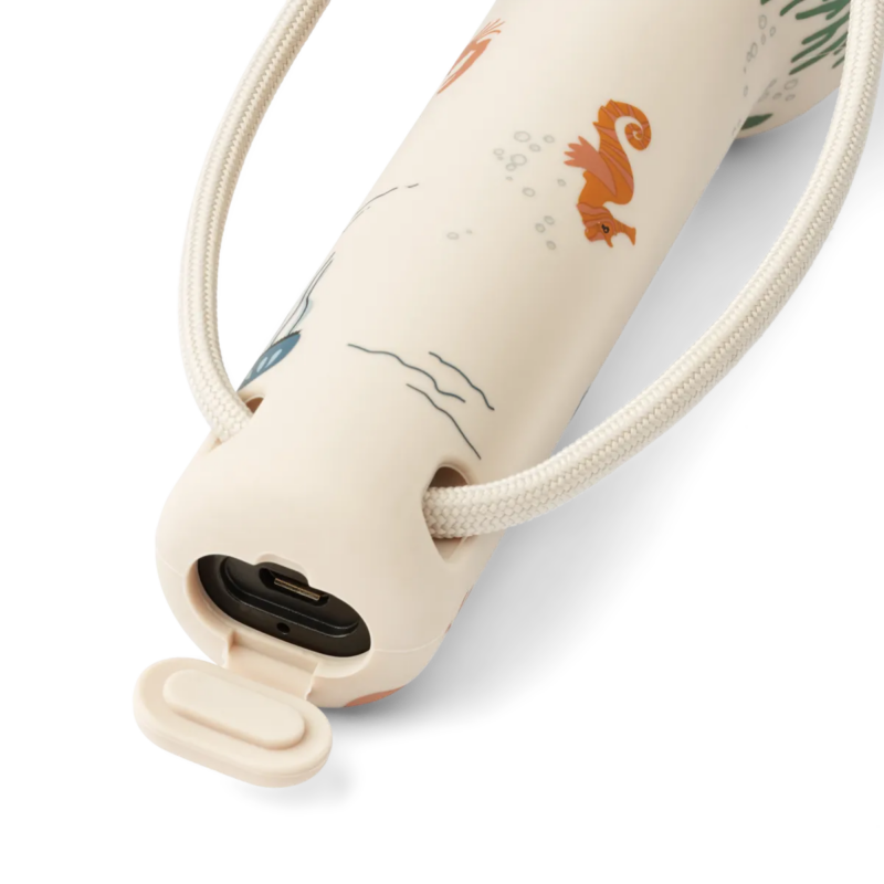 LED-Taschenlampe "Gry Printed Fashlight" wiederaufladbar – Sea Creature / Sandy – Bild 3