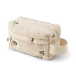 Liewood - Trine Pile Embroidery Organizer Bag - Peach / Sandy Embroidery