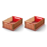 Liewood - Weston Storage Box M - 2er (Dusty raspberry multi mix) Liewood - Weston Storage Box M - 2er (Dusty raspberry multi mix)