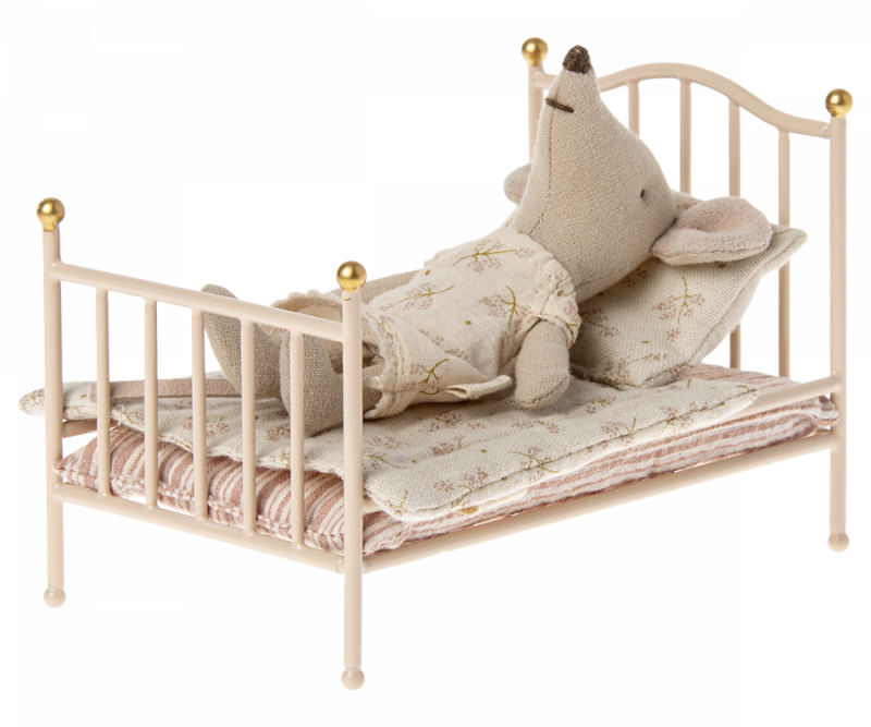 Vintage Bett Maus – Rose – Bild 2