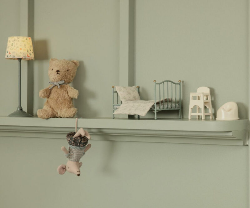 Vintage Bett Maus – Rose – Bild 3