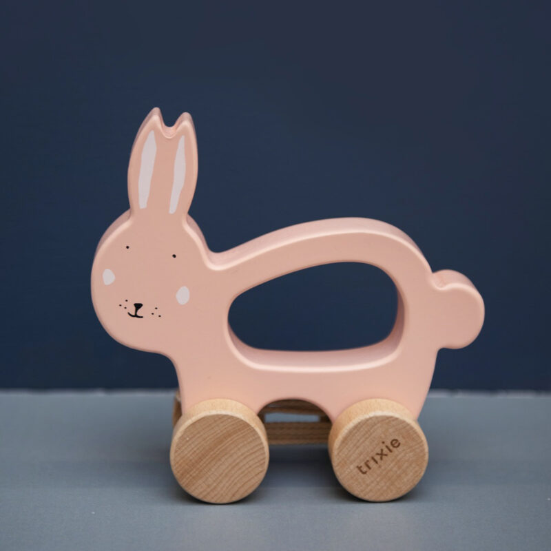 Nachziehtier aus Holz "Wooden Pull Along" – Mrs. Rabbit – Bild 2