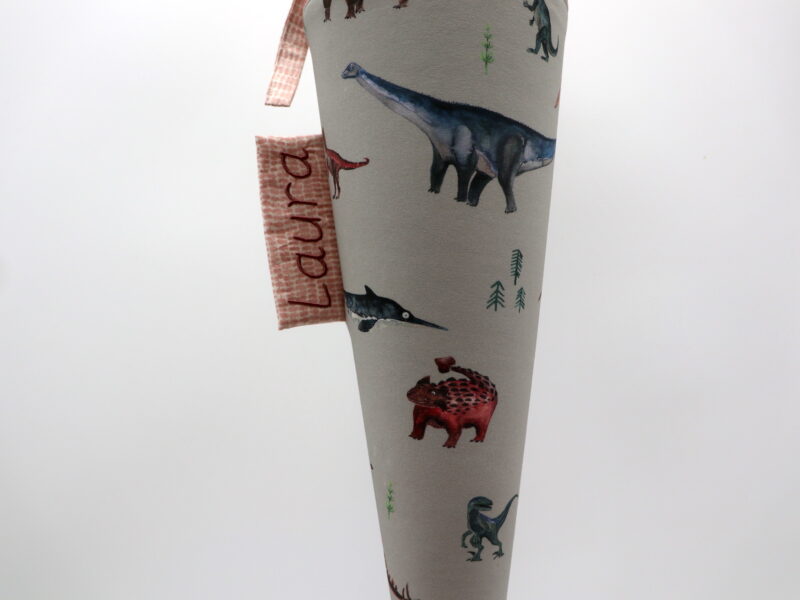 Schultüte "Halfbird - Graue Dinos " mit Namen – Bild 3