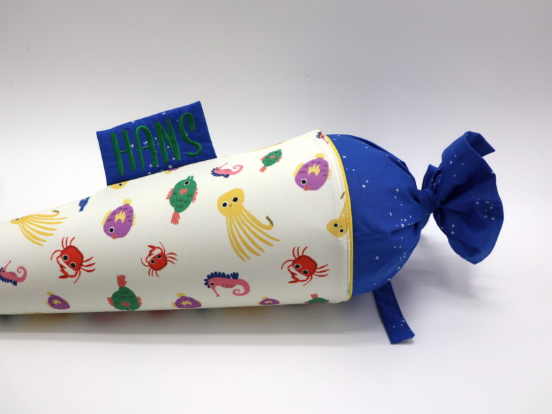 Schultüte "Fische" mit Namen – Bild 2